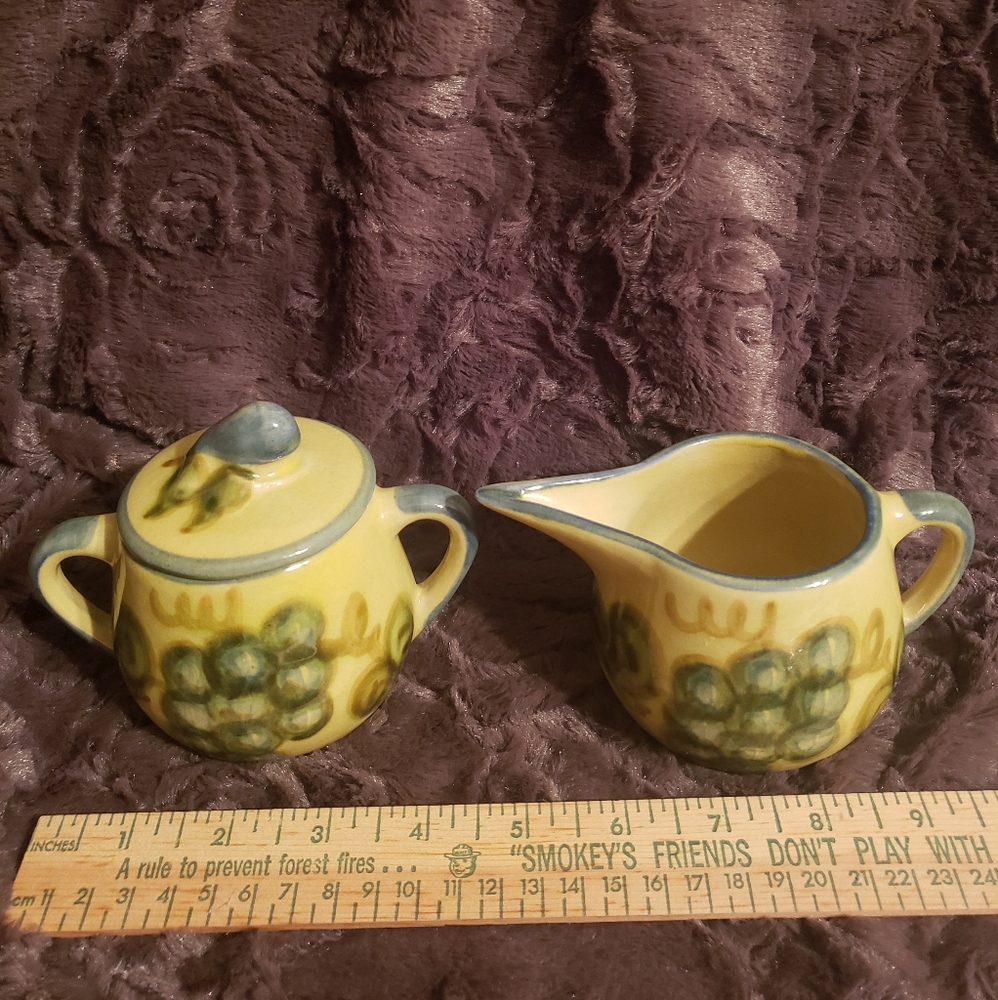 John B Taylor Sugar Bowl and Creamer Ironstone